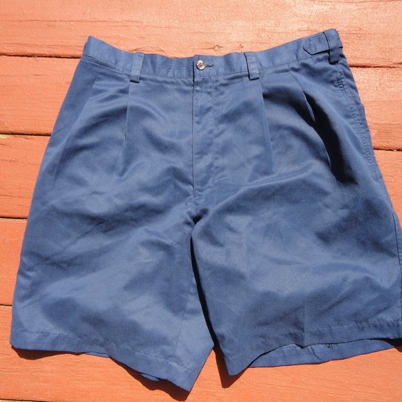 Grand Slam pleated front blue Golf Shorts~EUC~36~polyester~Comfy golf sh… - Picture 1 of 5